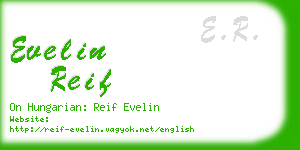 evelin reif business card